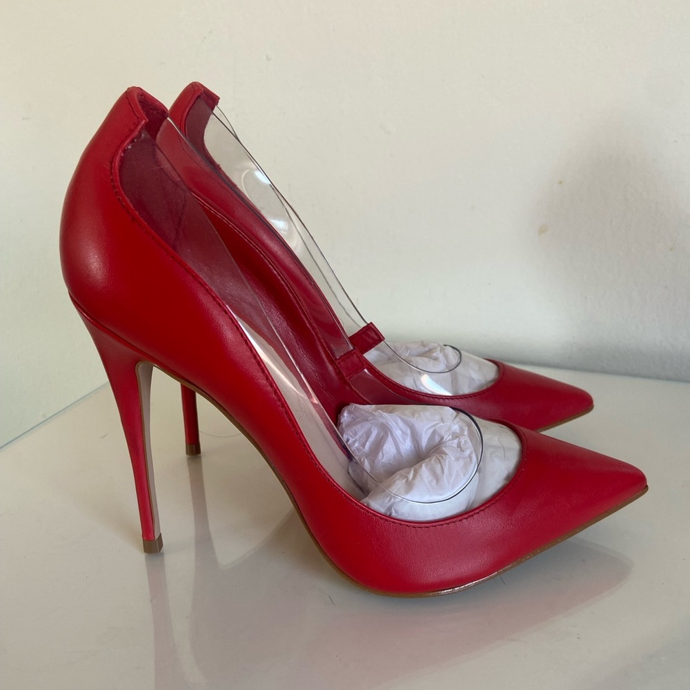 Aldo red pumps